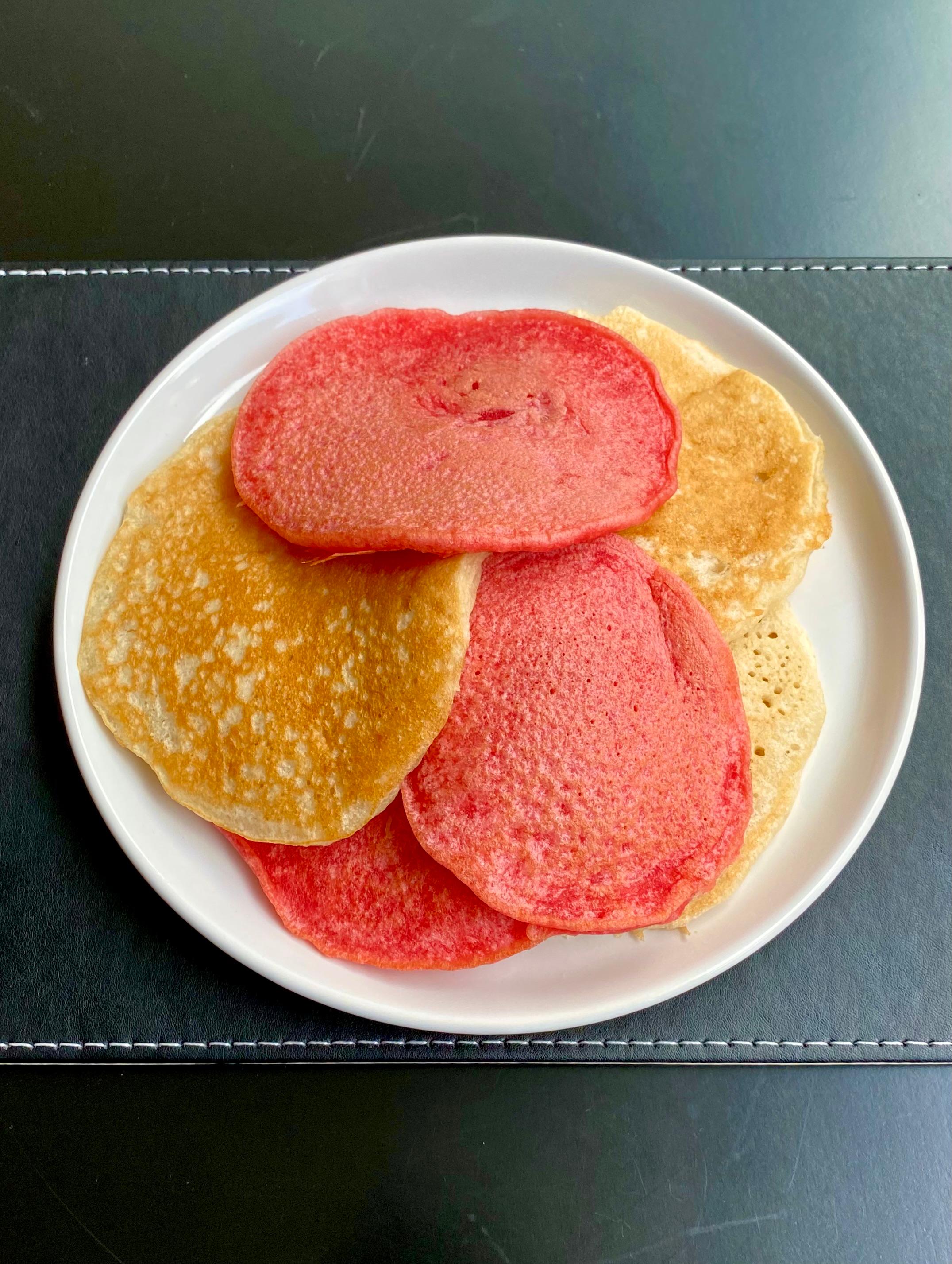 Red & White Pancakes